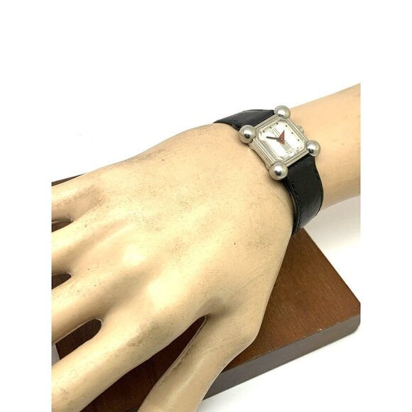 Misani Women's Watch Hermitage 2100 Swiss Quartz 20mm Petite Square Tank Leather - Picture 4 of 13